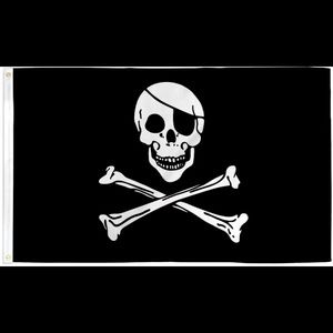 Jolly Roger Halloween Flag 3x5 Durable